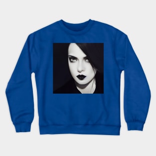 Dark Mysterious Woman Crewneck Sweatshirt